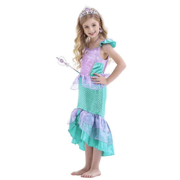 Fantasia Infantil Princesa do Mar Mágico